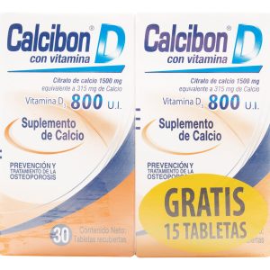 Citrato De Calcio Calcibon D 800 Ui 30 Tabletas