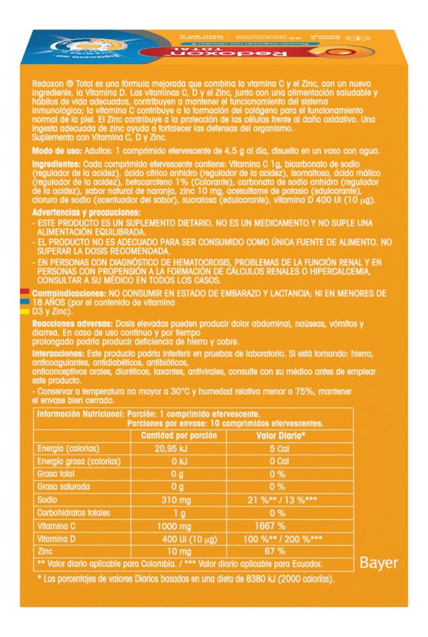 Vitamina C Efervescente X 2 Tubos. Redoxon - Imagen 2