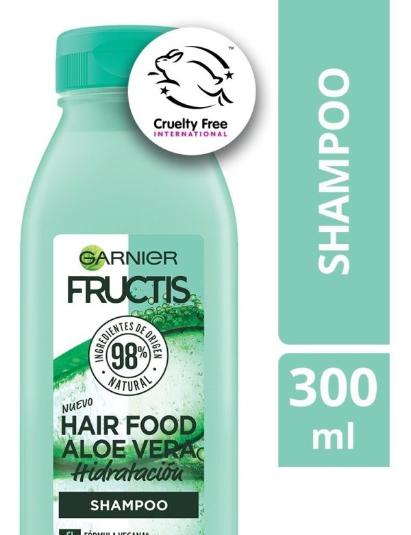 Shampoo Fructis Hair Food Aloe Vera Hidratación 300 Ml