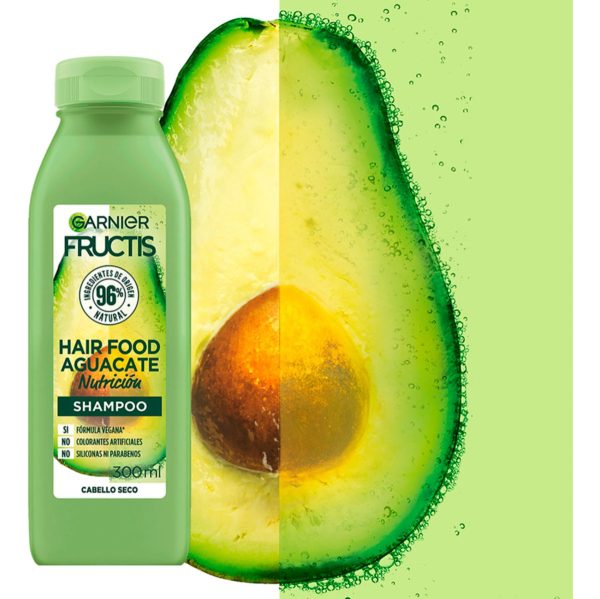 Shampoo Fructis Hair Food Aguacate Nutrición 300 Ml - Imagen 3