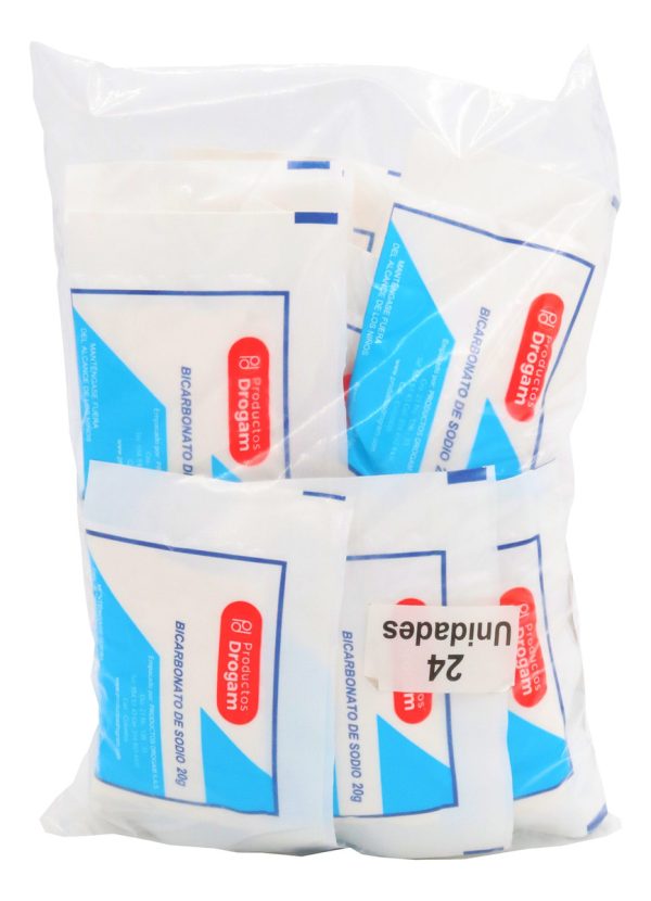 Bicarbonato De Sodio 20 Gr 24 Sobres Drogam