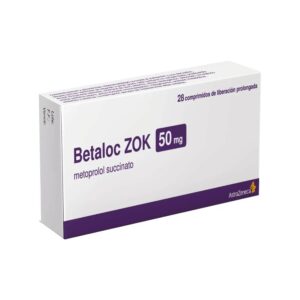 Metoprolol Betaloc Zok 50 Mg 30 Tabletas