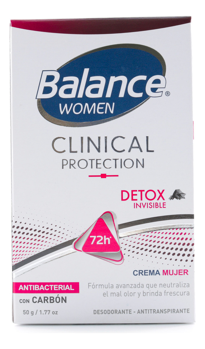 Desodorante Balance Clinical Detox Invisible Mujer 50 Gr