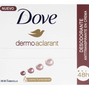 Desodorante Dove Dermoaclarant Crema 8.5 Gr X 10 Sobres