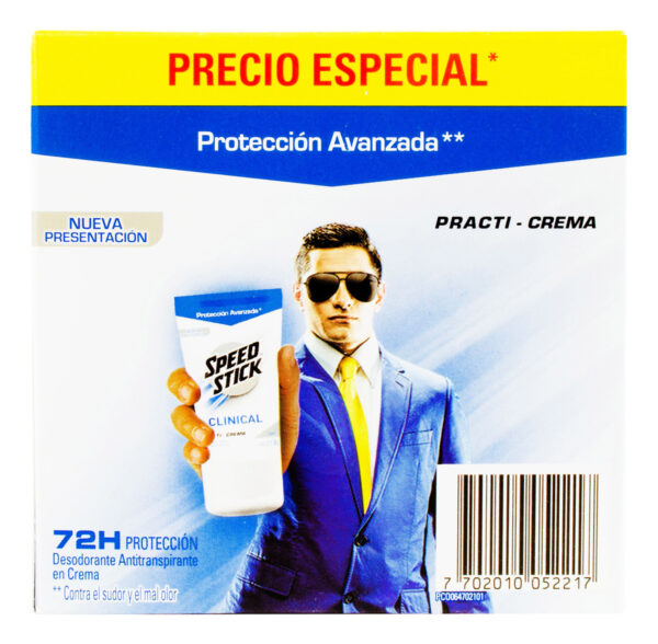 Desodorante Speed Stick Clinical Crema 30gr 6 Unidades