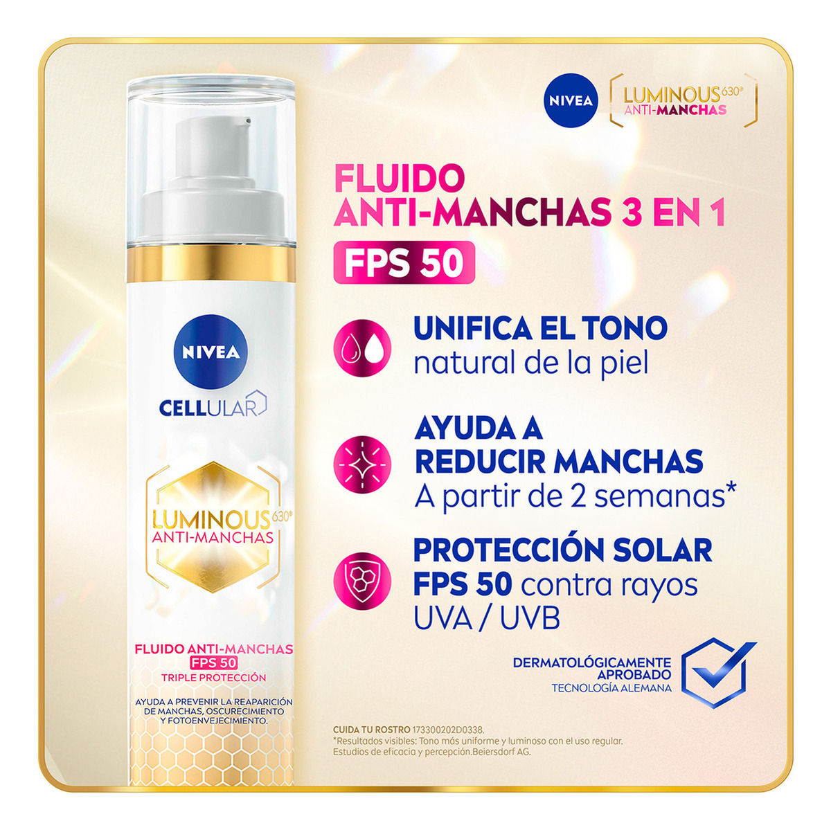 Nivea Crema Anti-manchas Facial Día Fps50 Cellular Luminous - Imagen 4