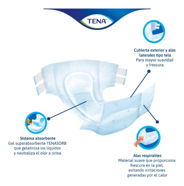 Pañal Tena Slip Clasico Talla L 1 Unidad - Imagen 2