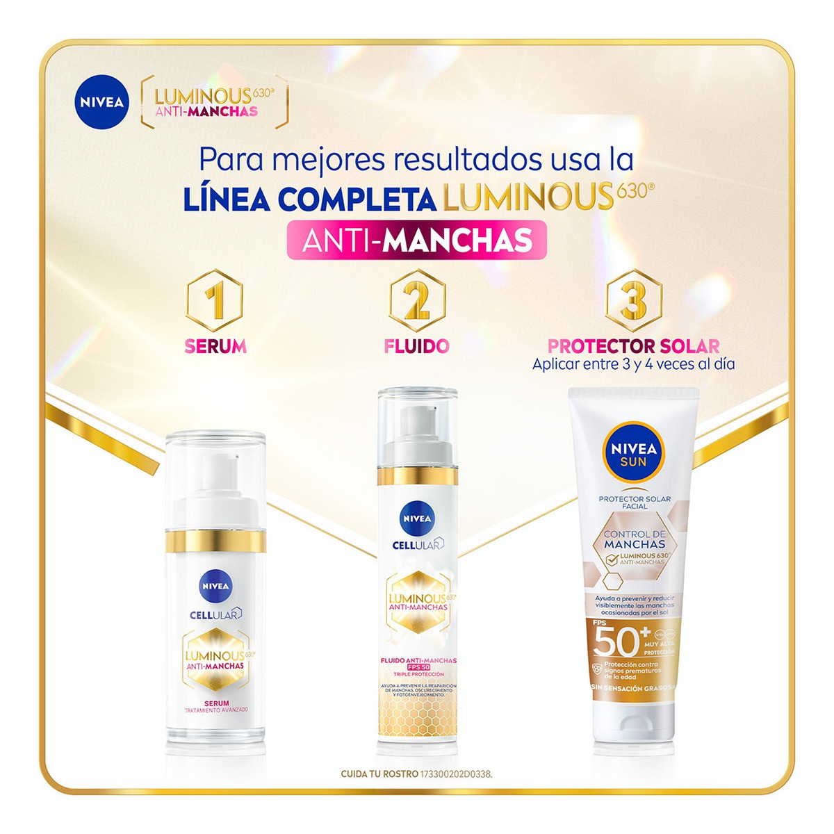 Nivea Crema Anti-manchas Facial Día Fps50 Cellular Luminous - Imagen 10