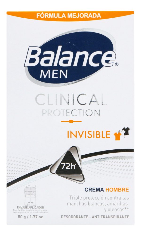 Desodorante Balance Clinical Invisible Men Crema 50 Gr