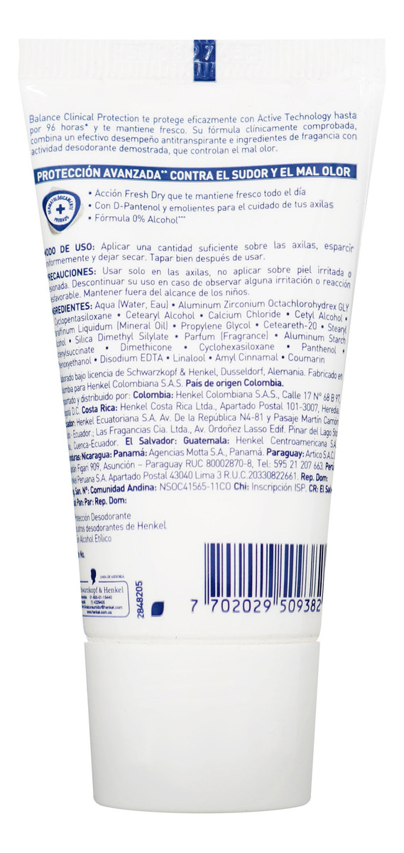Desodorante Balance Men Clinical Protection Crema 30 Gr - Imagen 2