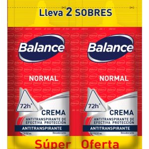 Desodorante Balance Crema Normal Duo 16 Sobres