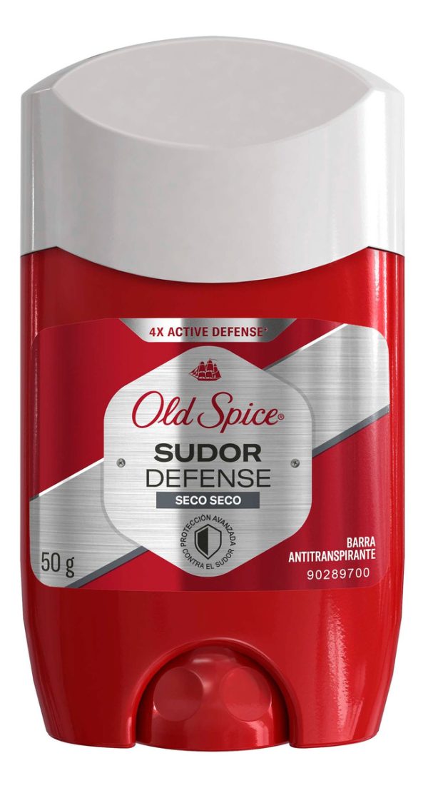 Desodorante Old Spice Seco Seco Sudor Defense Barra 50 Gr