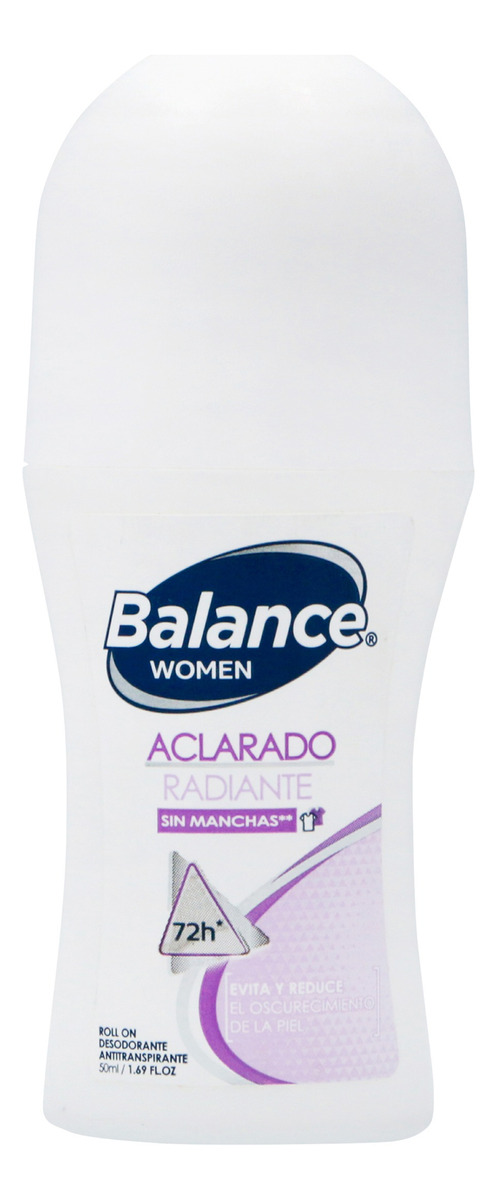 Desodorante Balance Mujer Aclarado Radiante Roll-on 50 Ml