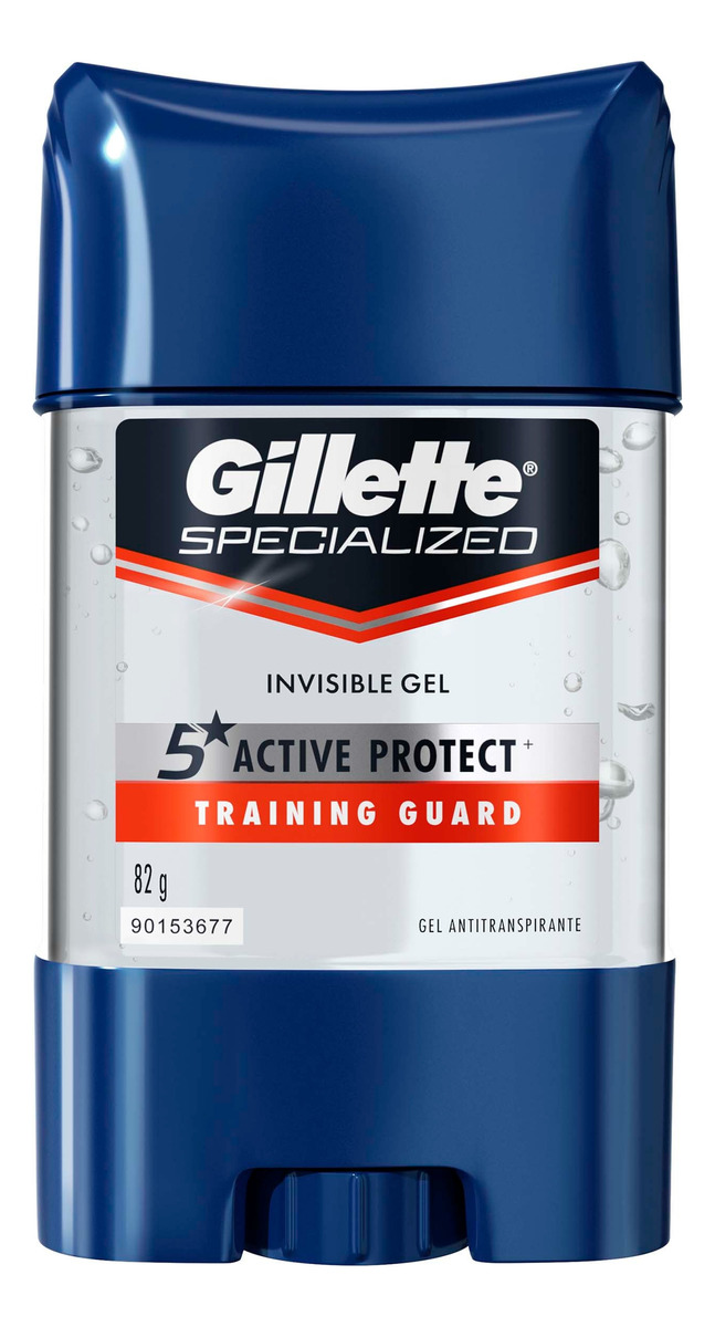 Desodorante Gillette Training Guard Invisible Gel 82 Gr