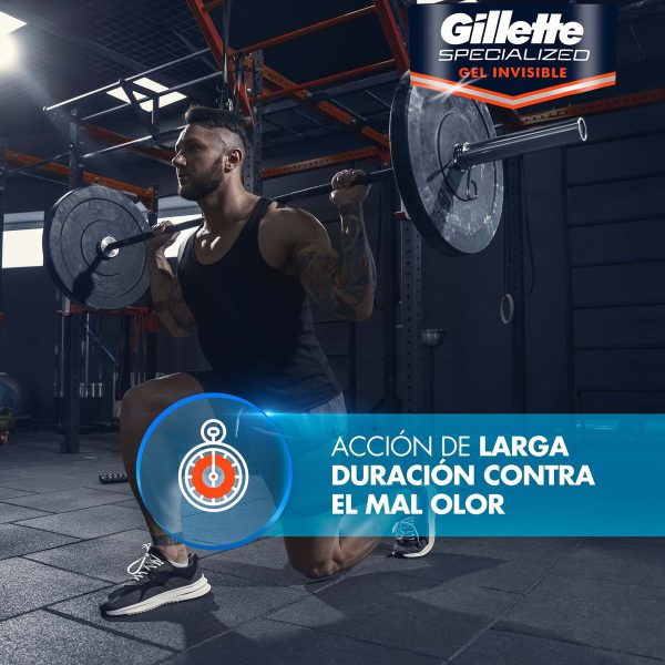 Desodorante Gillette Training Guard Invisible Gel 82 Gr - Imagen 6