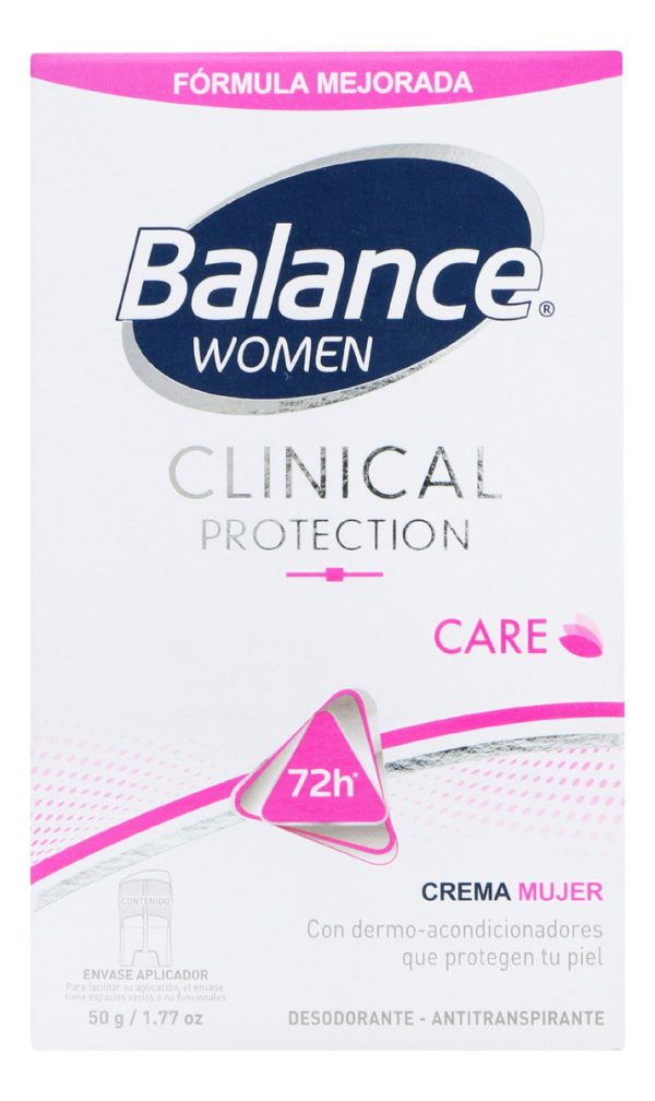 Desodorante Balance Clinical Care Mujer Crema 50 Gr