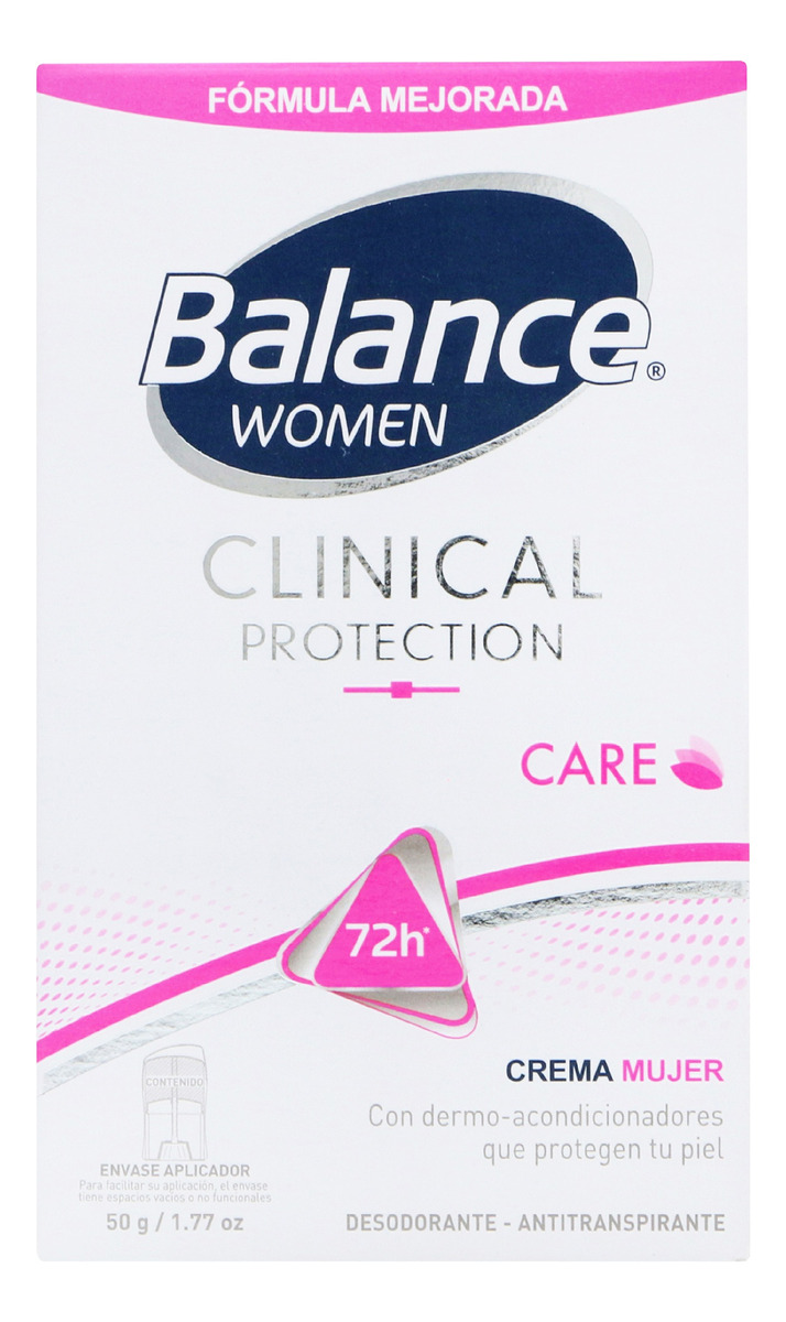 Desodorante Balance Clinical Care Mujer Crema 50 Gr