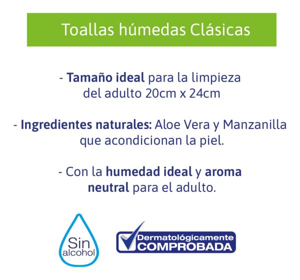 Toallas Humedas Tena Clasicas 20 Unidades - Imagen 2