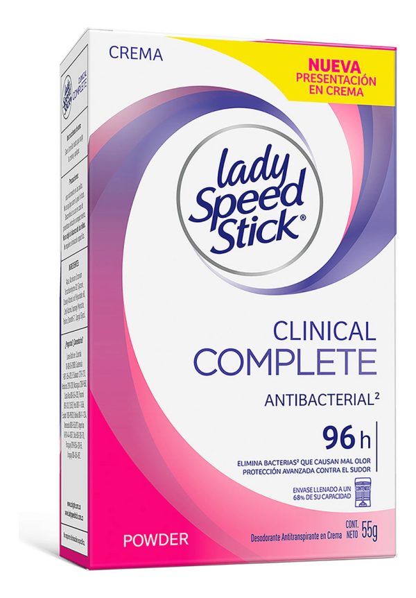 Desodorante Lady Speed Stick Clinical Complete Crema 55 Gr