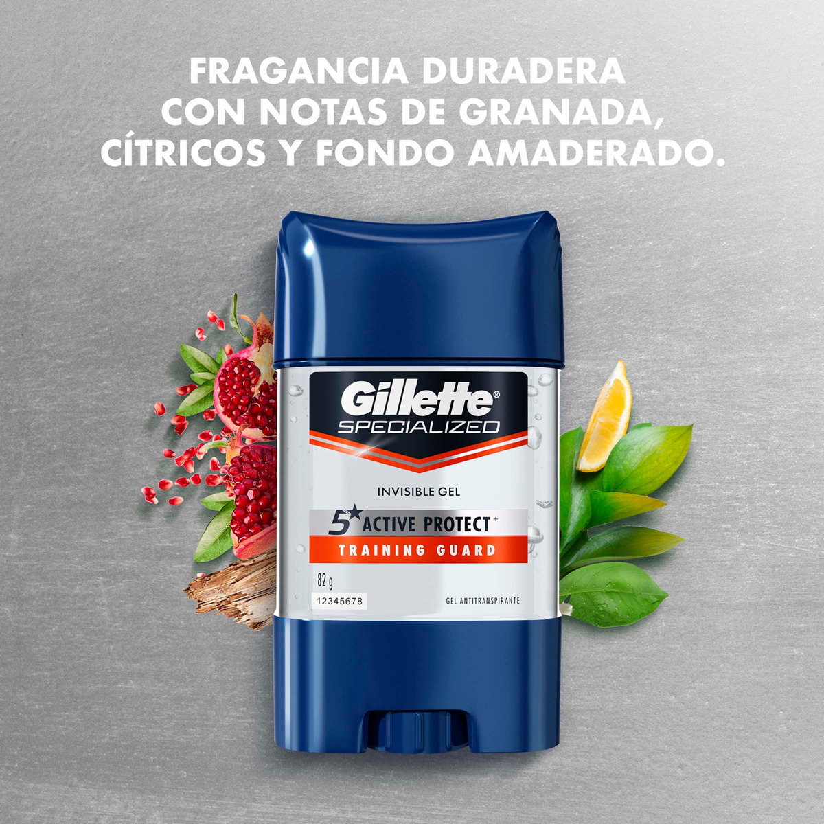 Desodorante Gillette Training Guard Invisible Gel 82 Gr - Imagen 2