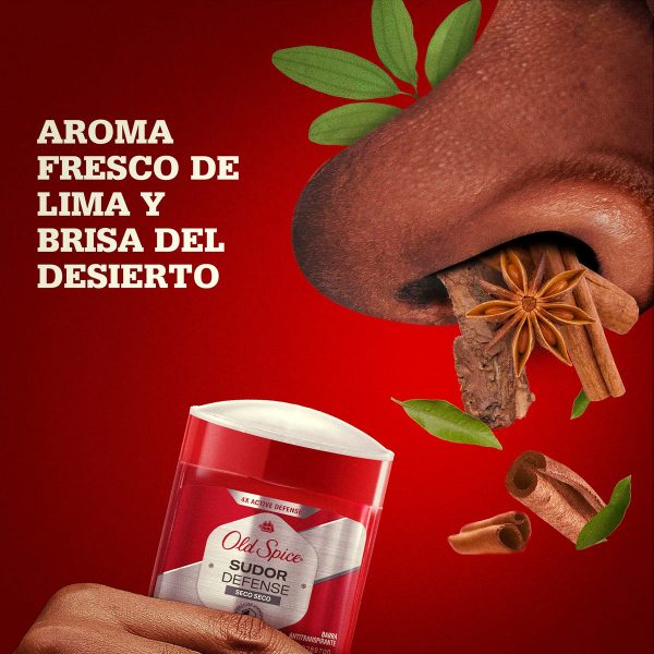 Desodorante Old Spice Seco Seco Sudor Defense Barra 50 Gr - Imagen 5