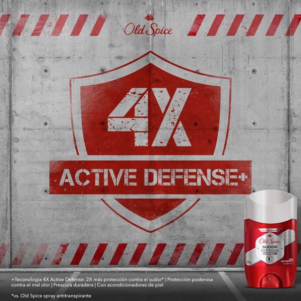 Desodorante Old Spice Seco Seco Sudor Defense Barra 50 Gr - Imagen 2