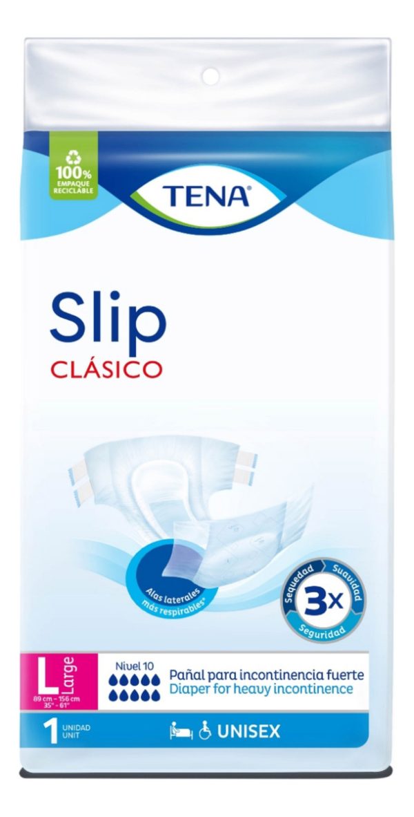 Pañal Tena Slip Clasico Talla L 1 Unidad
