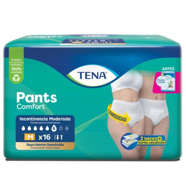 Pañal Tena Pants Clasico Medium 16 Unidades