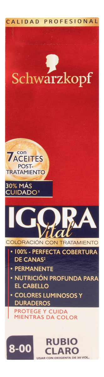 Tinte Igora 8-00 Rubio Claro