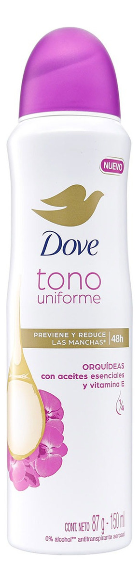 Desodorante Dove Tono Uniforme Orquideas 150 Ml