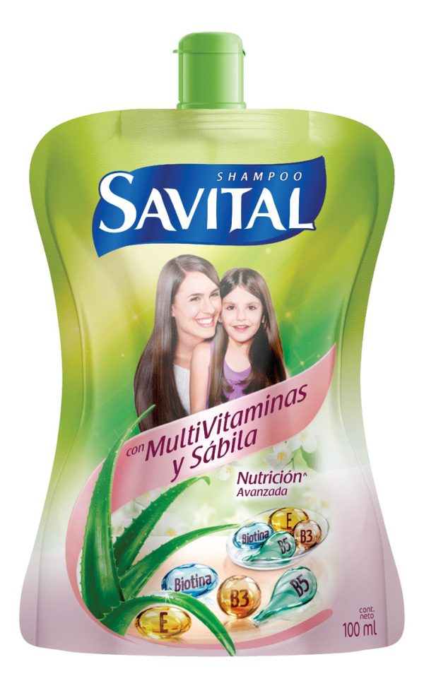 Shampoo Savital Multivitaminas Sábila 100 Ml
