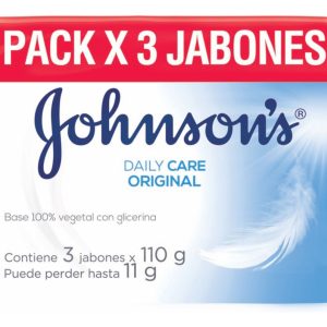 Jabón Johnsons Original Daily Care 110 Gr 3 Unidades