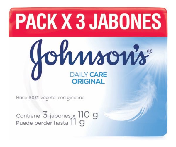 Jabón Johnsons Original Daily Care 110 Gr 3 Unidades