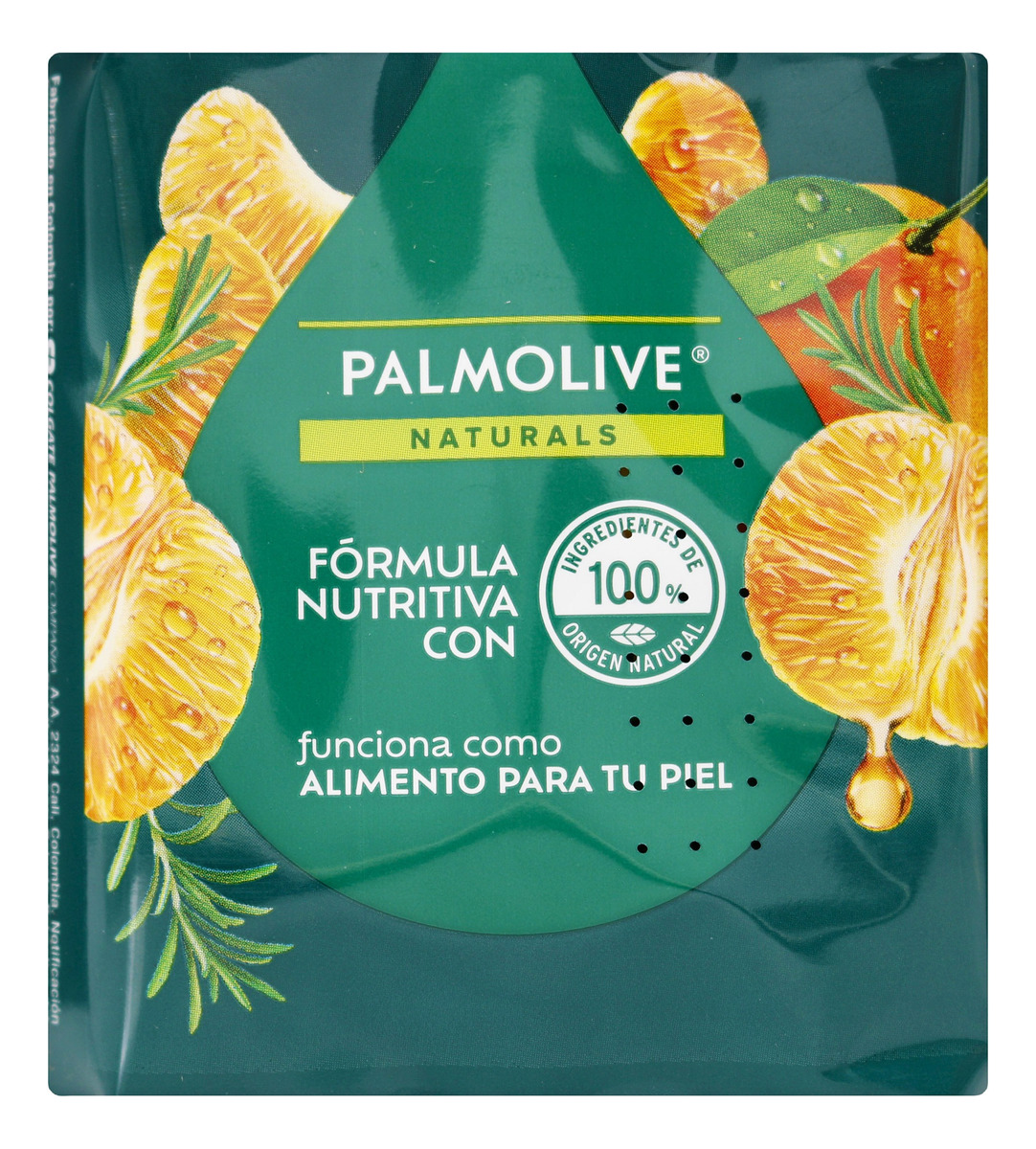 Jabón Palmolive Mandarina Y Romero 110 Gr 3 Unidades