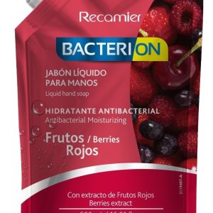 Jabón Liquido Bacterion Frutos Rojo 500 Ml