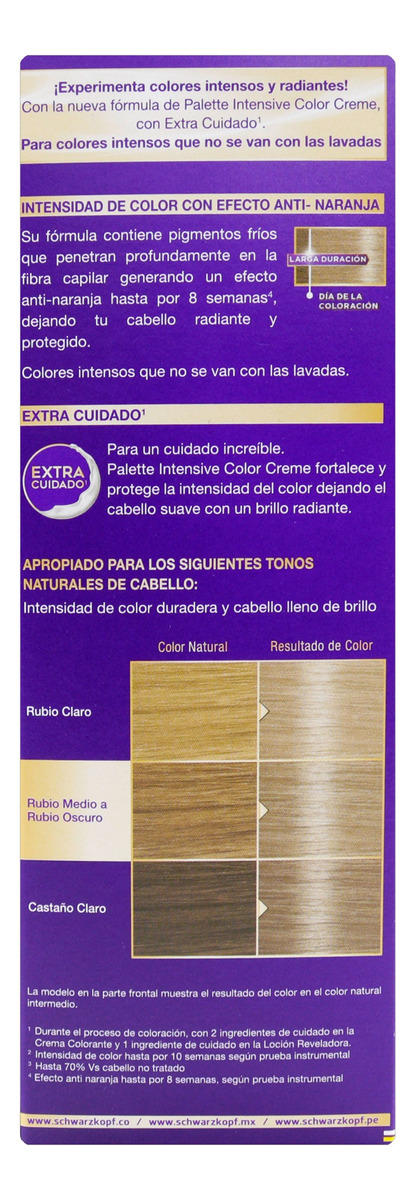 Tinte Palette 10-1 Rubio Plata Cenizo - Imagen 3