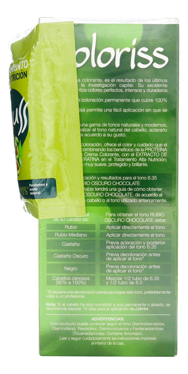 Tinte Coloris Kit 6.35 Rubio Oscuro Chocolate + Tratamiento - Imagen 3