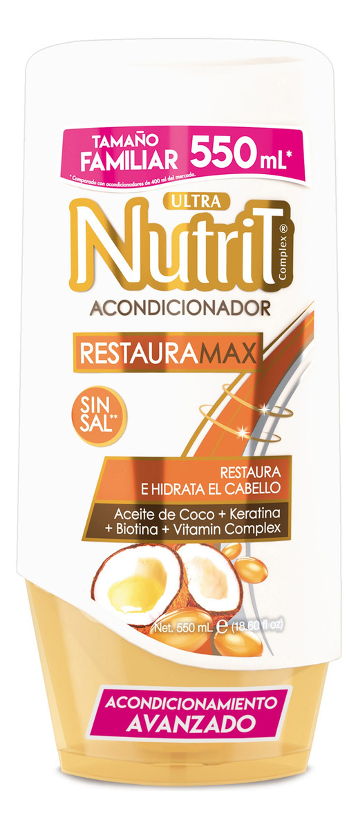 Acondicionador Nutrit Restauramax Coco 550 Ml