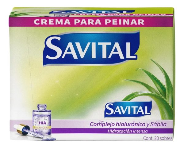 Crema Para Peinar Savital Hialuronico 20 Sobres