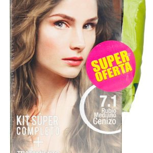 Tinte Coloris Kit 7.1 Rubio Mediano Cenizo + Tratamiento