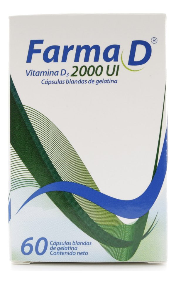 Vitamina D3 Farma D 2000 Ui X 60 Capsulas