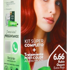 Tinte Coloris Kit 6.66 Rubio Oscuro Extra Rojo