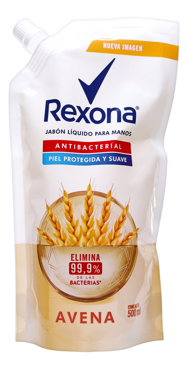 Jabón Líquido Rexona Antibacterial Avena 500 Ml