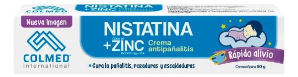 Crema Antipañalitis Nistatina + Oxido De Zinc 60 Gr