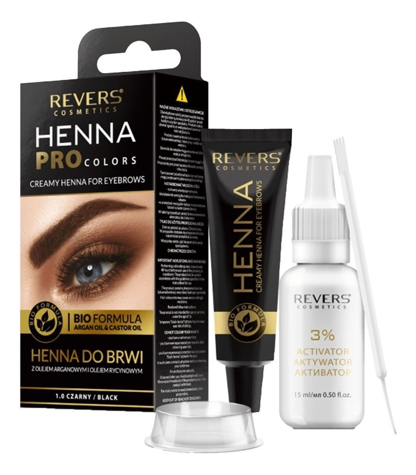 Tinte Para Cejas Henna Pro Colors Revers Black