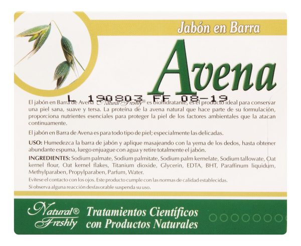 Jabón De Avena Freshly 90 Gr - Imagen 2