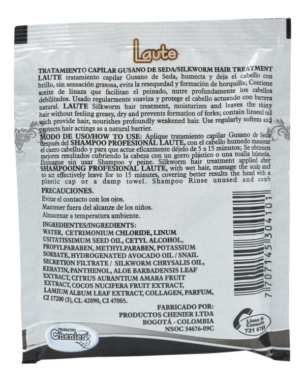 Tratamiento Capilar Gusano De Seda 20 Sobres - Imagen 2
