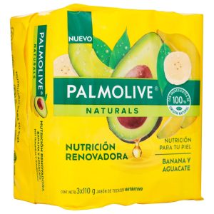 Jabón Palmolive Banana Y Aguacate 110 Gr 3 Unidades