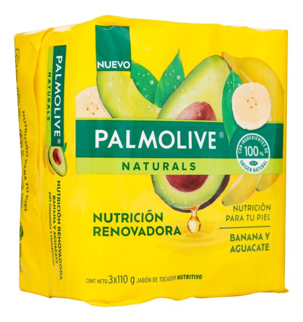 Jabón Palmolive Banana Y Aguacate 110 Gr 3 Unidades