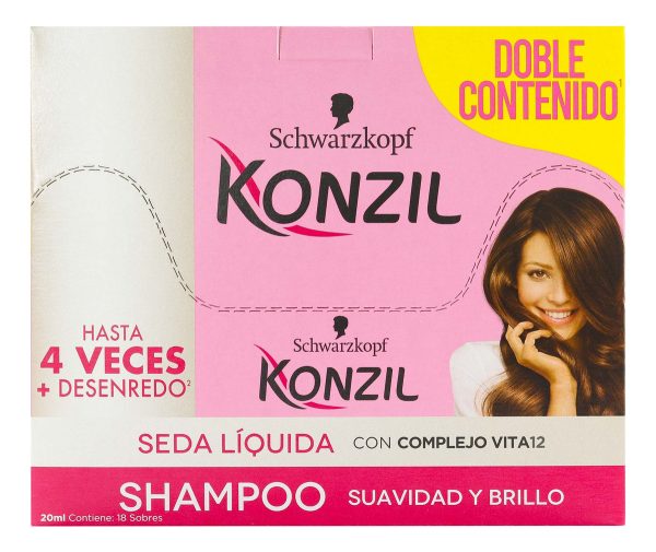 Shampoo Konzil Seda Liquida 18 Sobres